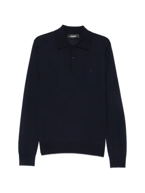 DSQUARED2 Upside Down long-sleeve polo shirt