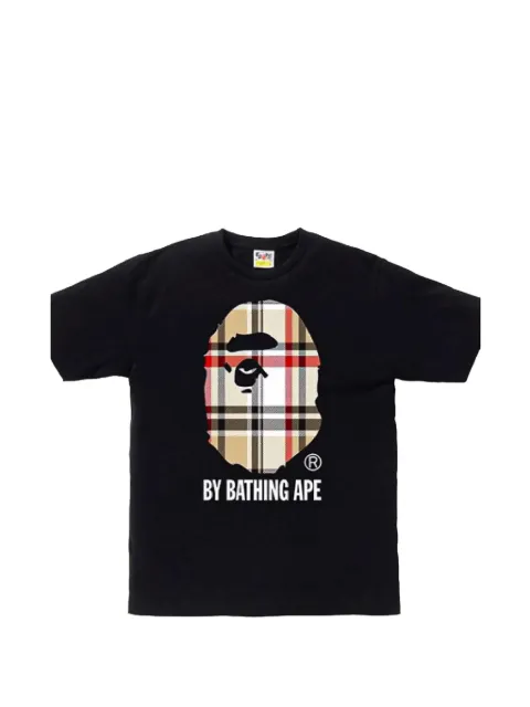 A BATHING APE® Check By Bathing graphic-print T-shirt