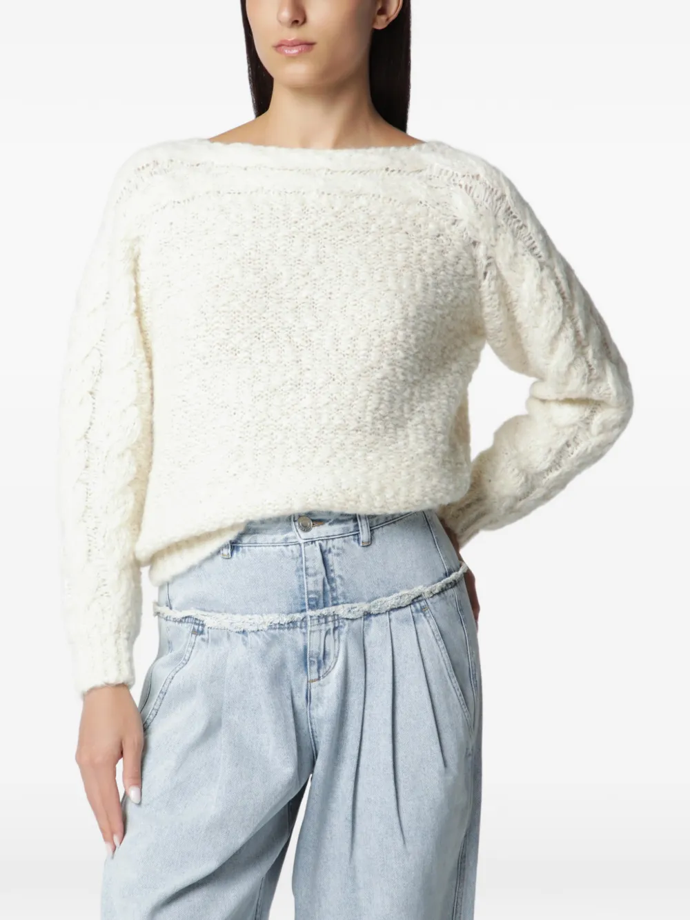 ISABEL MARANT Maglione Ponara in lana - Toni neutri