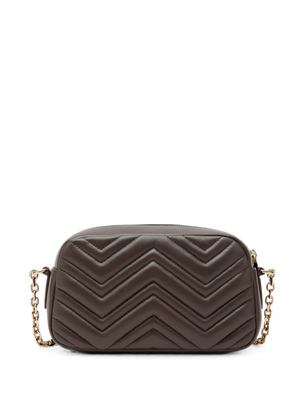 Gucci Kleine GG Marmont matelassé crossbodytas Bruin