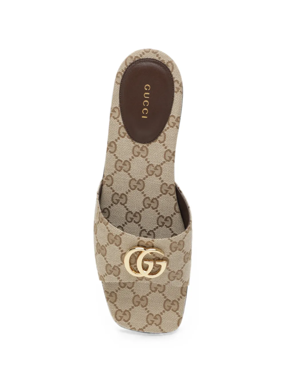 Gucci Double G canvas sandals Beige