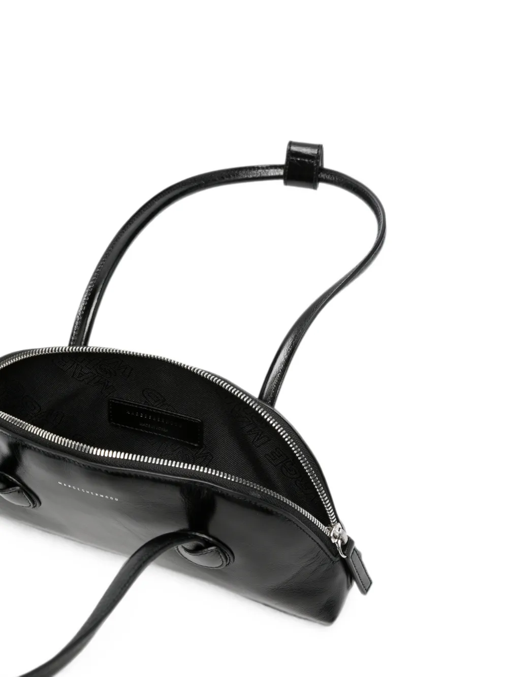 Marge Sherwood Bessette East-West mini-tas met gekreukt effect Zwart