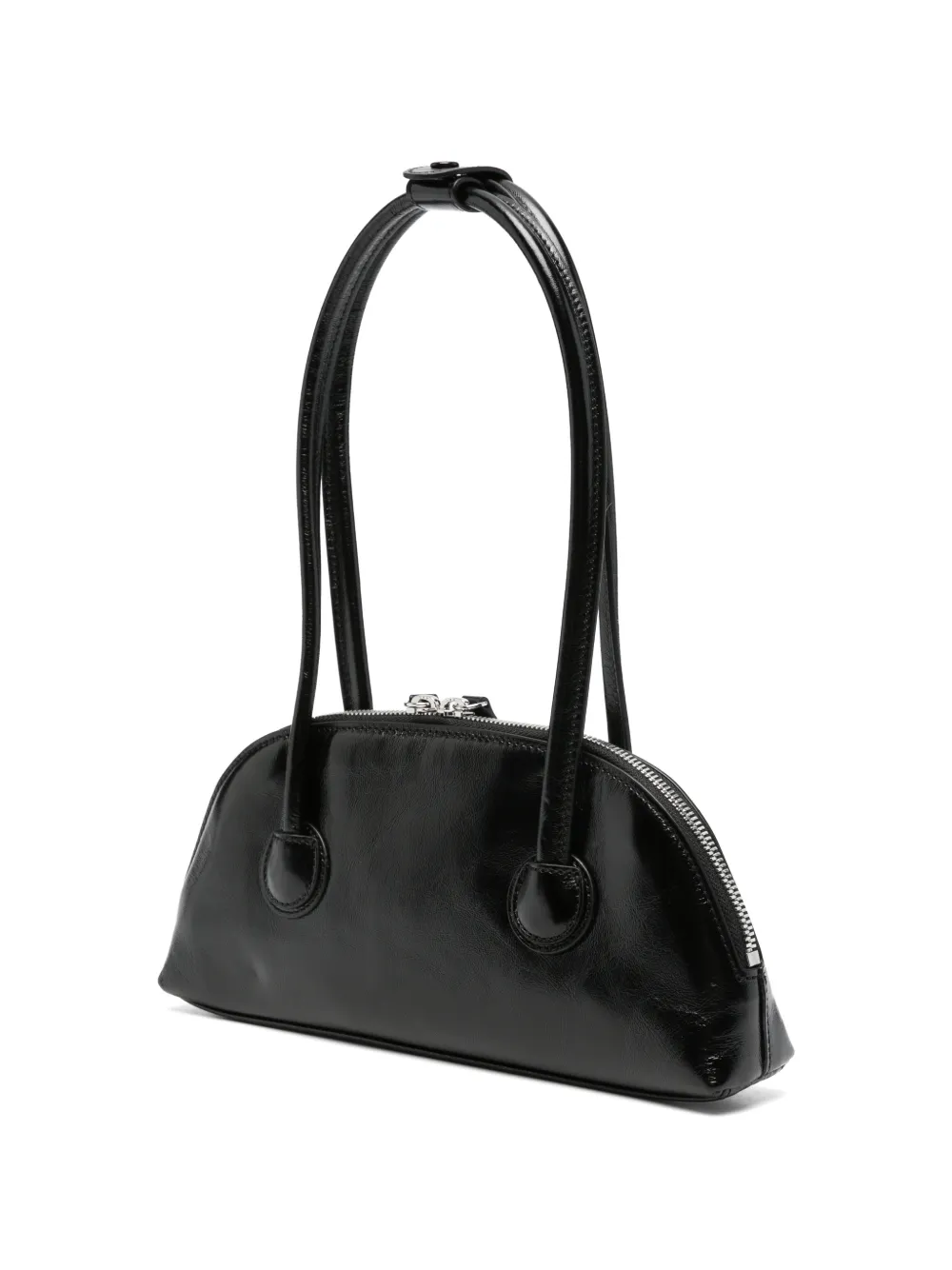 Marge Sherwood Bessette East-West mini-tas met gekreukt effect Zwart
