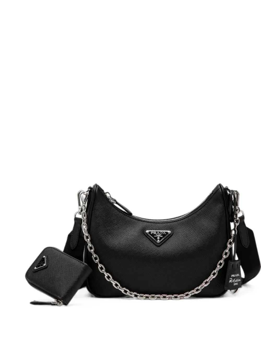Prada Re-Edition 2005 Saffiano leather shoulder bag - Nero