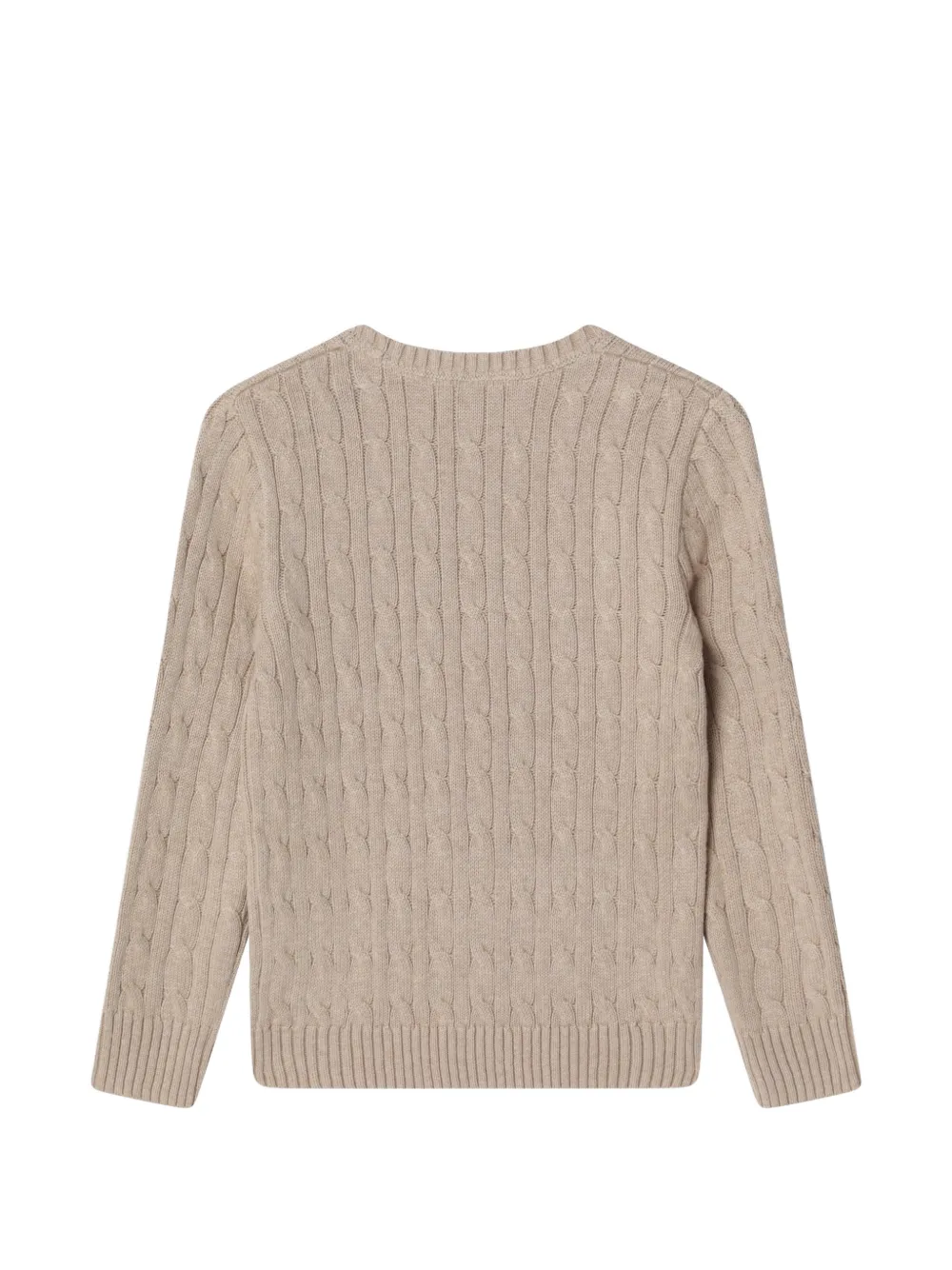 POLO RALPH LAUREN KIDS Kabelgebreide trui Beige