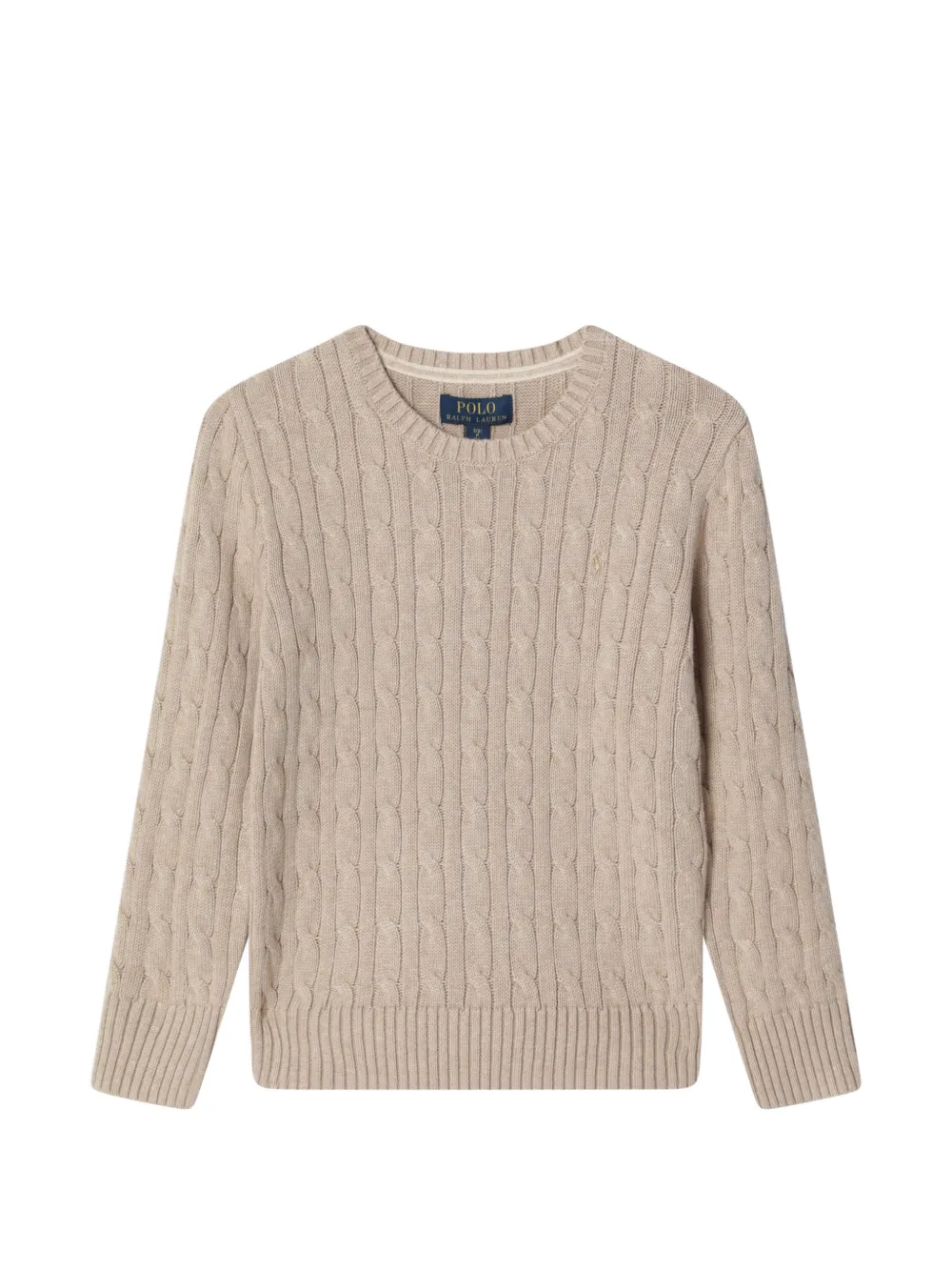 POLO RALPH LAUREN KIDS cable-knit sweater - Toni neutri