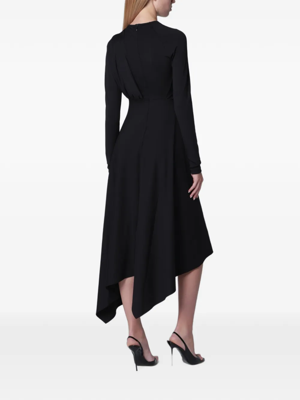 Victoria Beckham Asymmetrische jurk Zwart