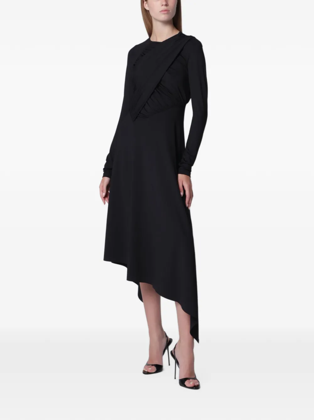 Victoria Beckham Asymmetrische jurk Zwart