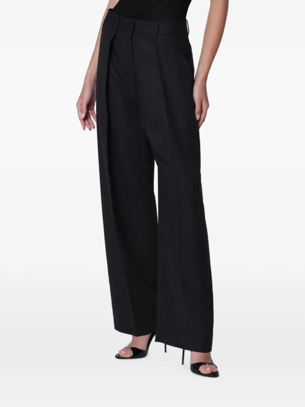 Victoria Beckham Cecilia wollen broek Zwart