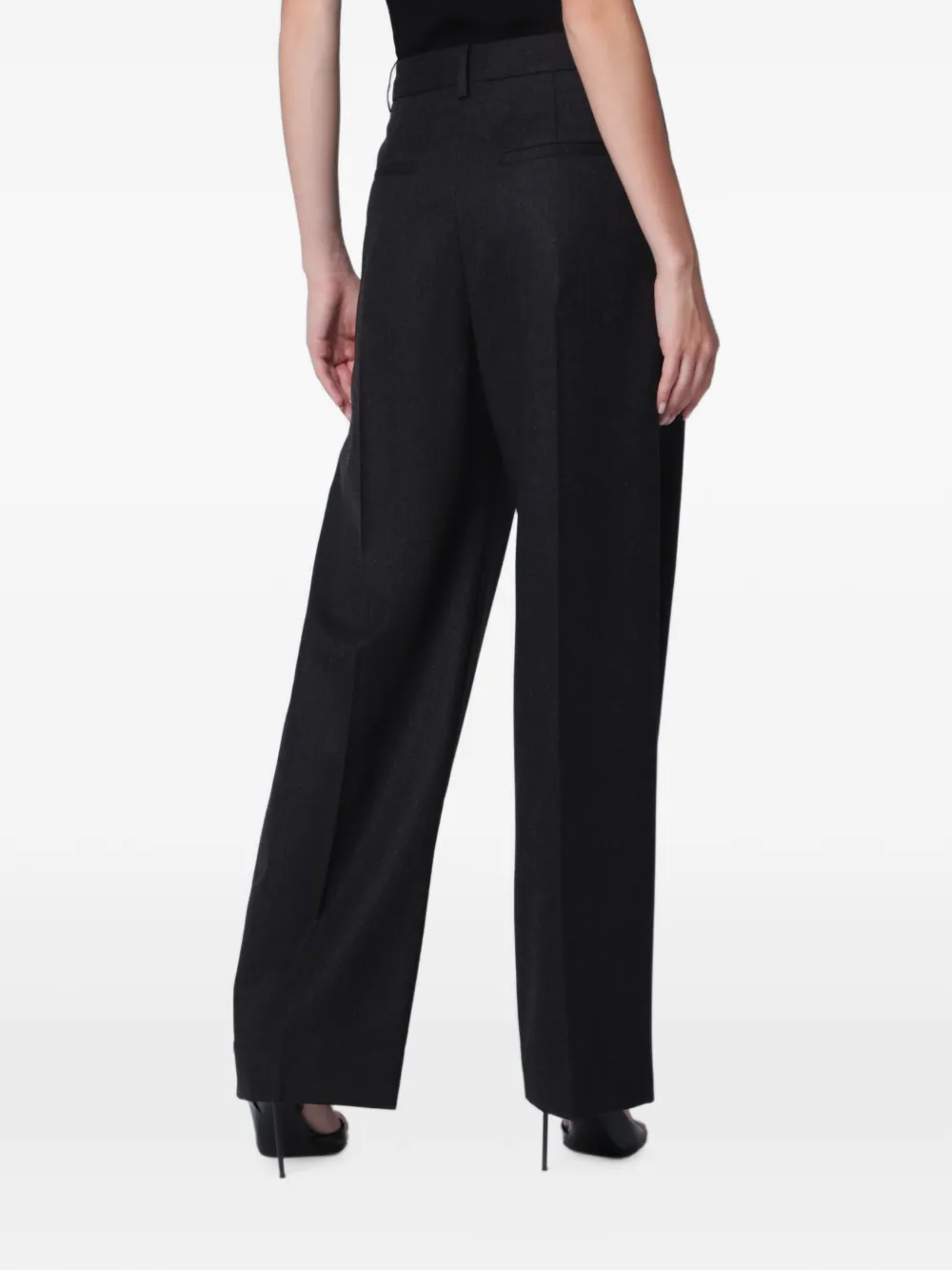 Victoria Beckham Cecilia wollen broek Zwart