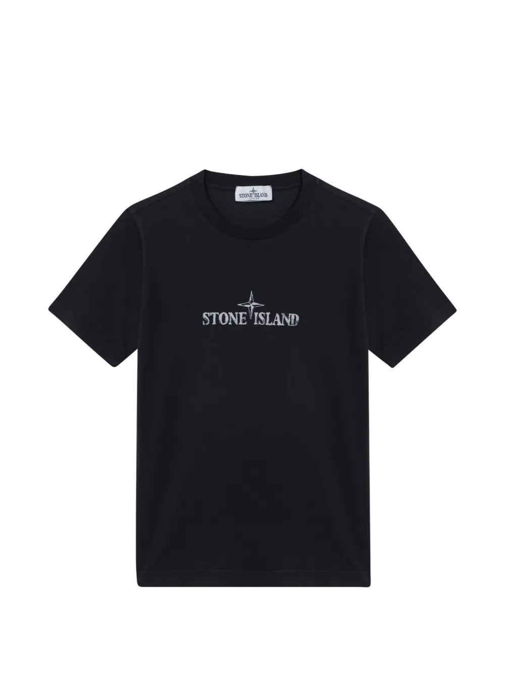 Stone Island Junior logo-print T-shirt - Nero