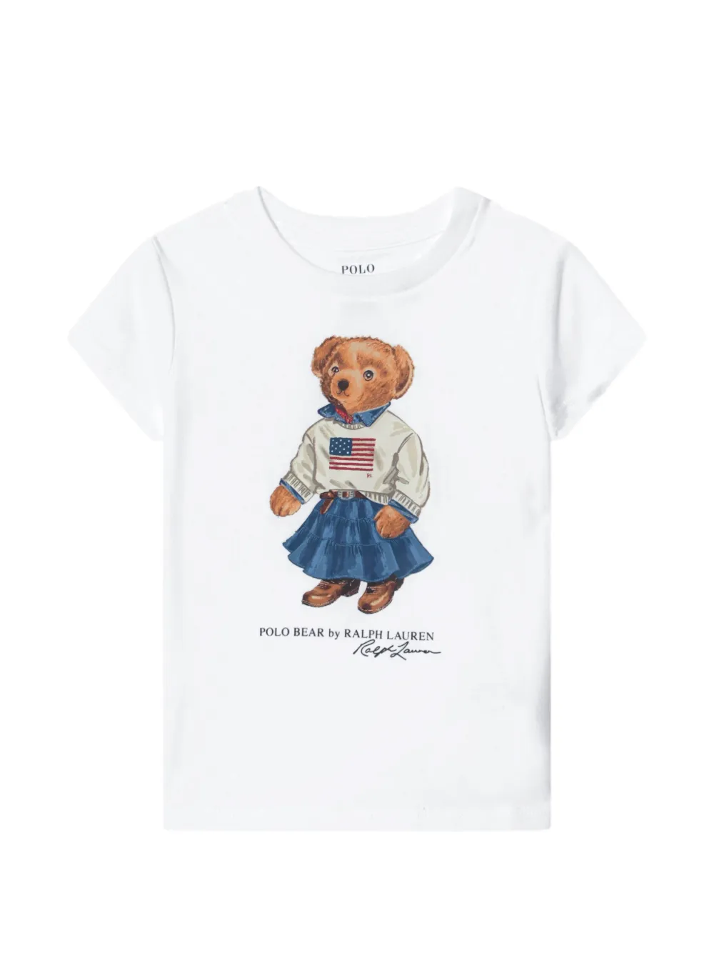 POLO RALPH LAUREN KIDS T-shirt con grafica - Bianco