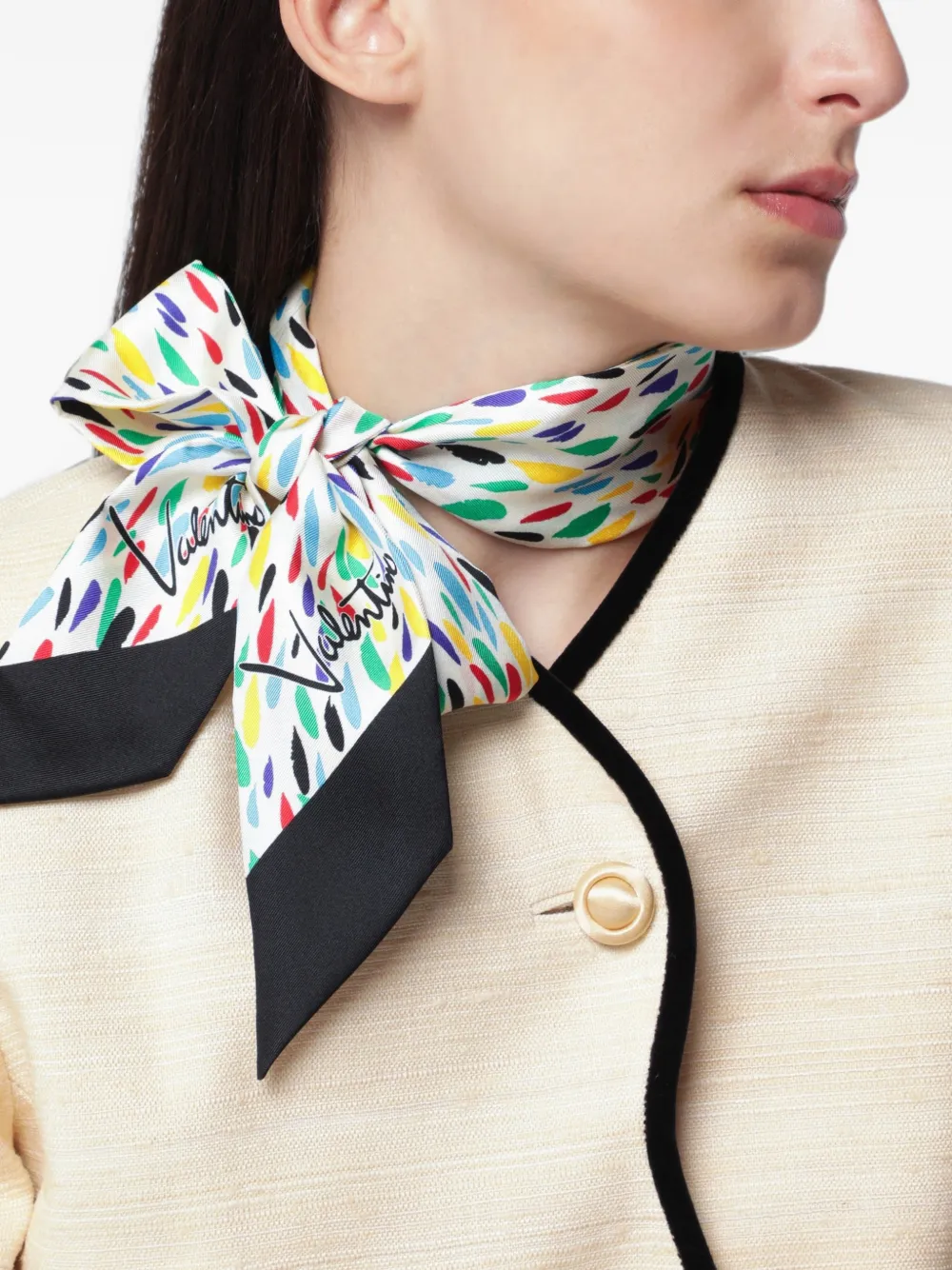 Valentino Garavani Sjaal met logoprint Wit