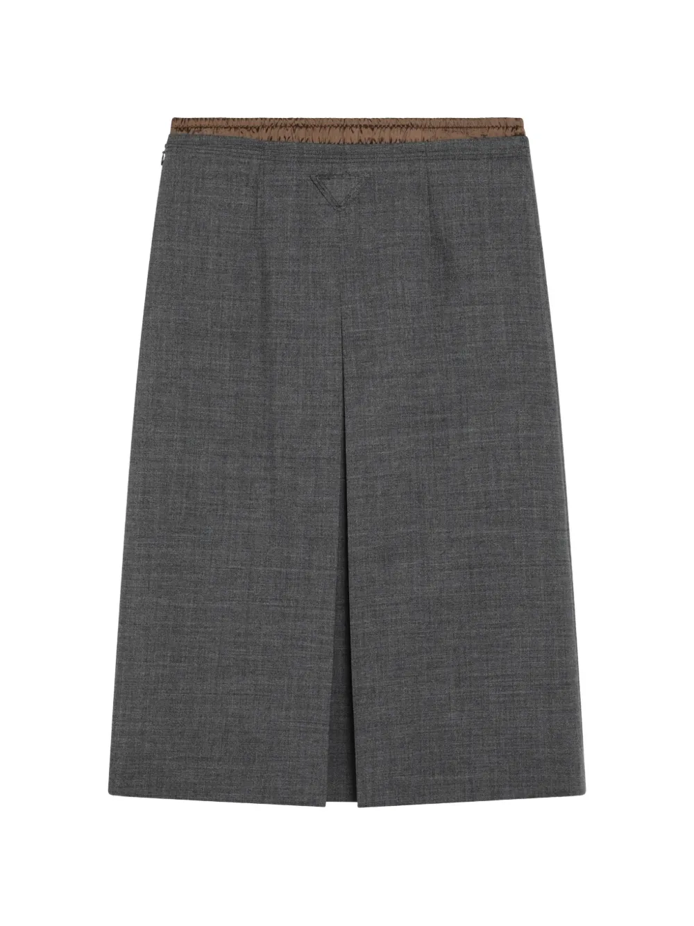 Prada Midi-rok met stiksel Grijs