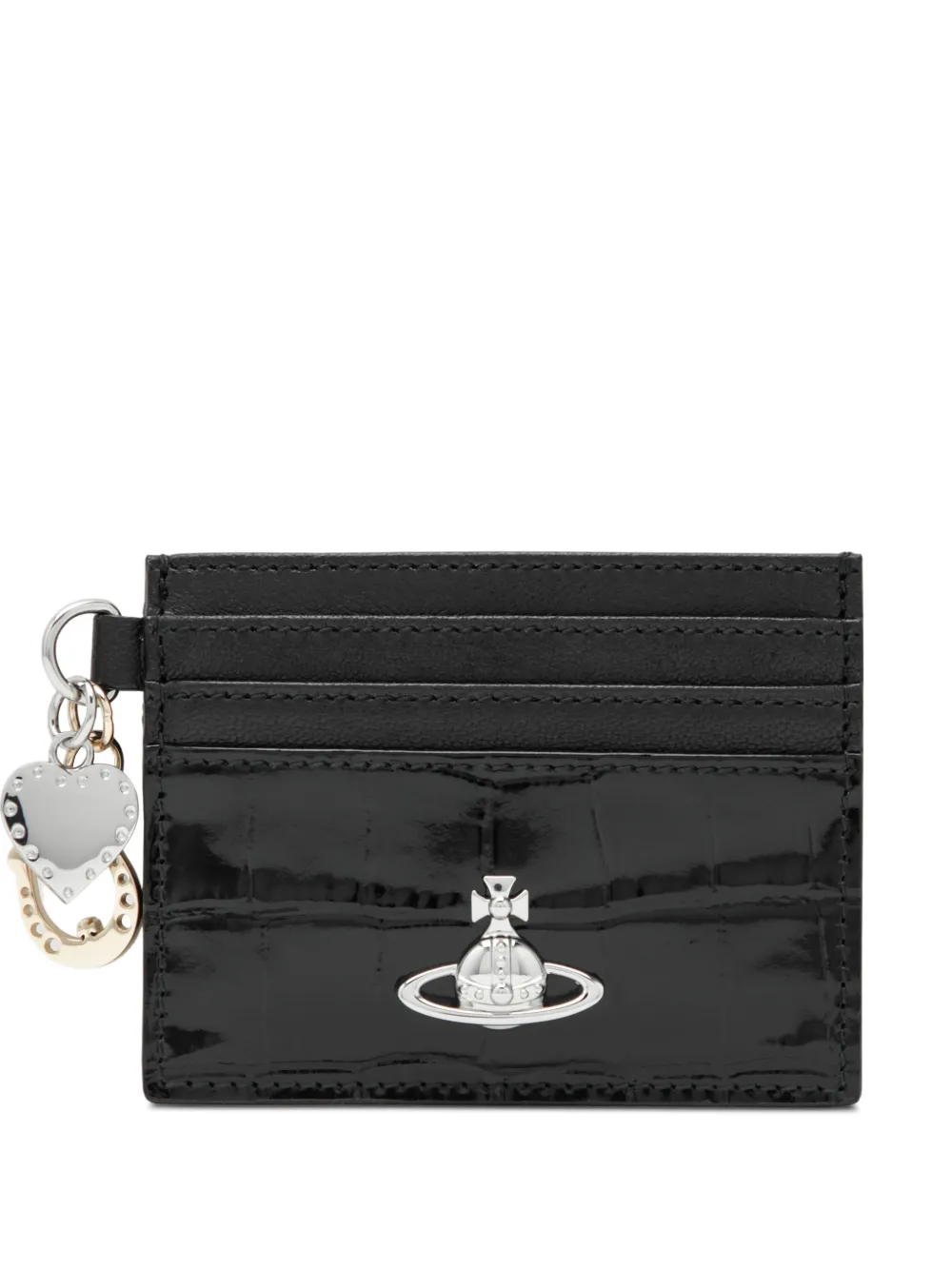 Vivienne Westwood Orb-charm card holder - Schwarz