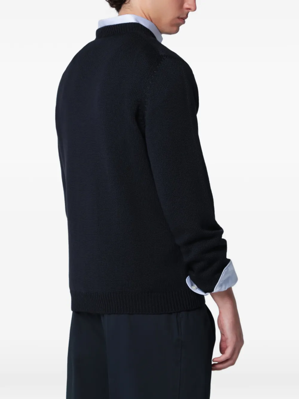 Roberto Collina Trui met ronde hals Blauw
