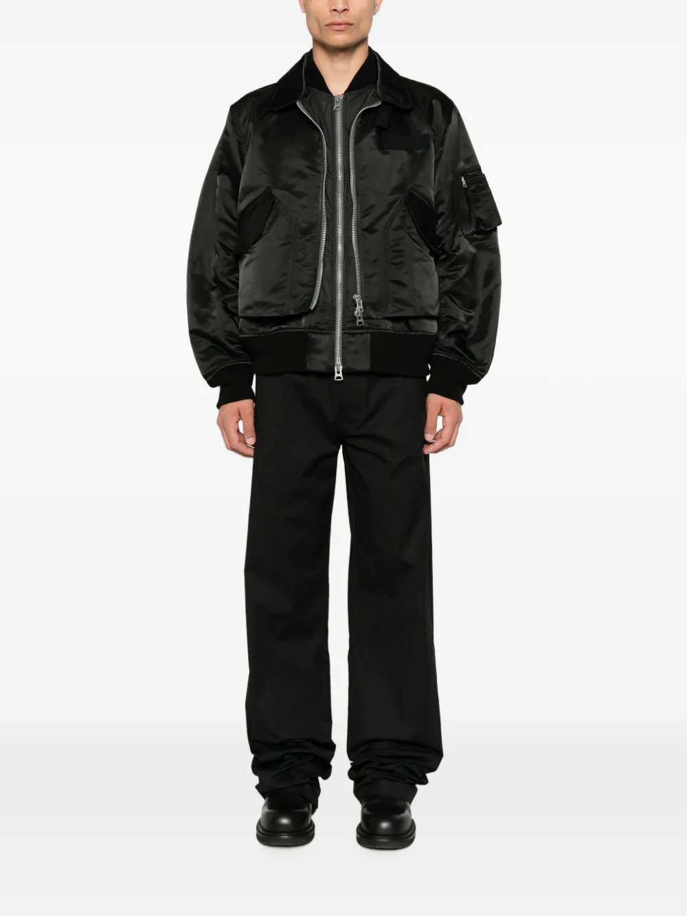 sacai Jack met rits Zwart