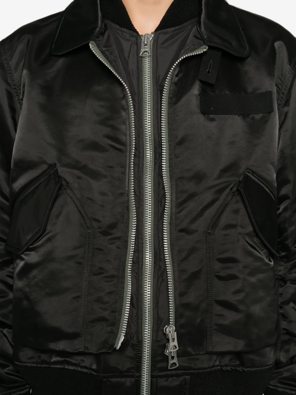 sacai Jack met rits Zwart