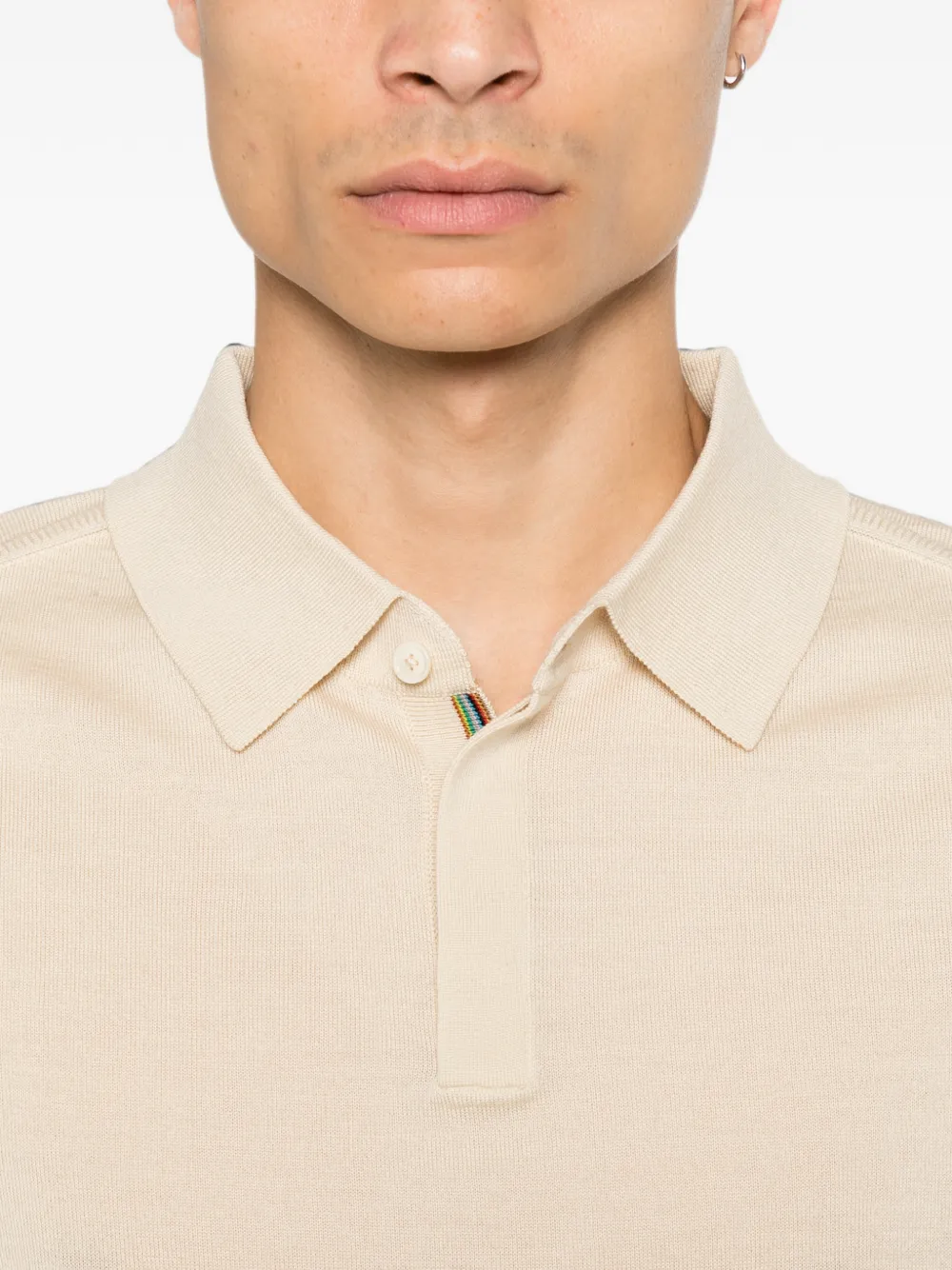 Paul Smith Poloshirt van merinowol Beige