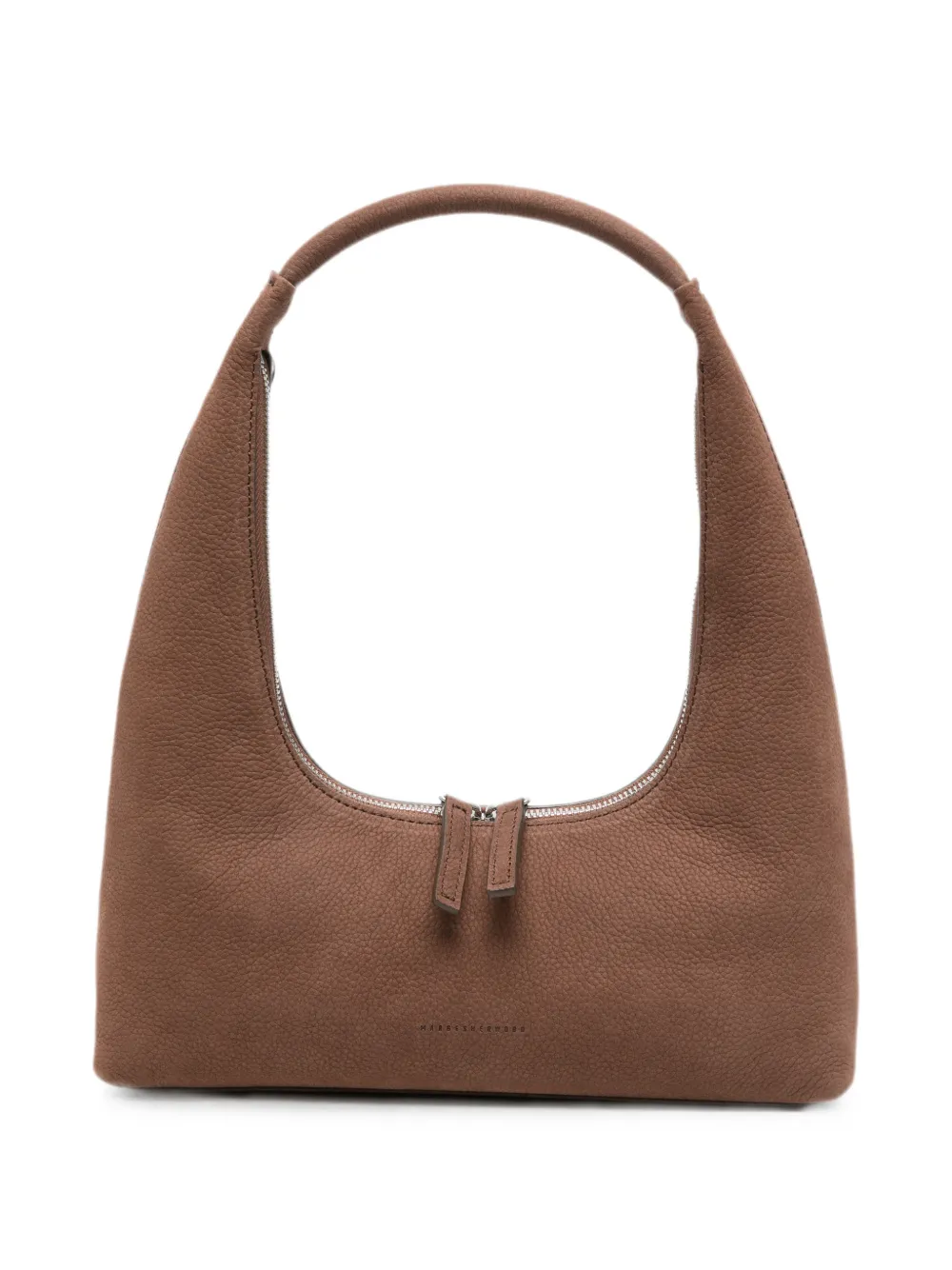 Marge Sherwood logo-detail hobo-style shoulder bag - Marrone