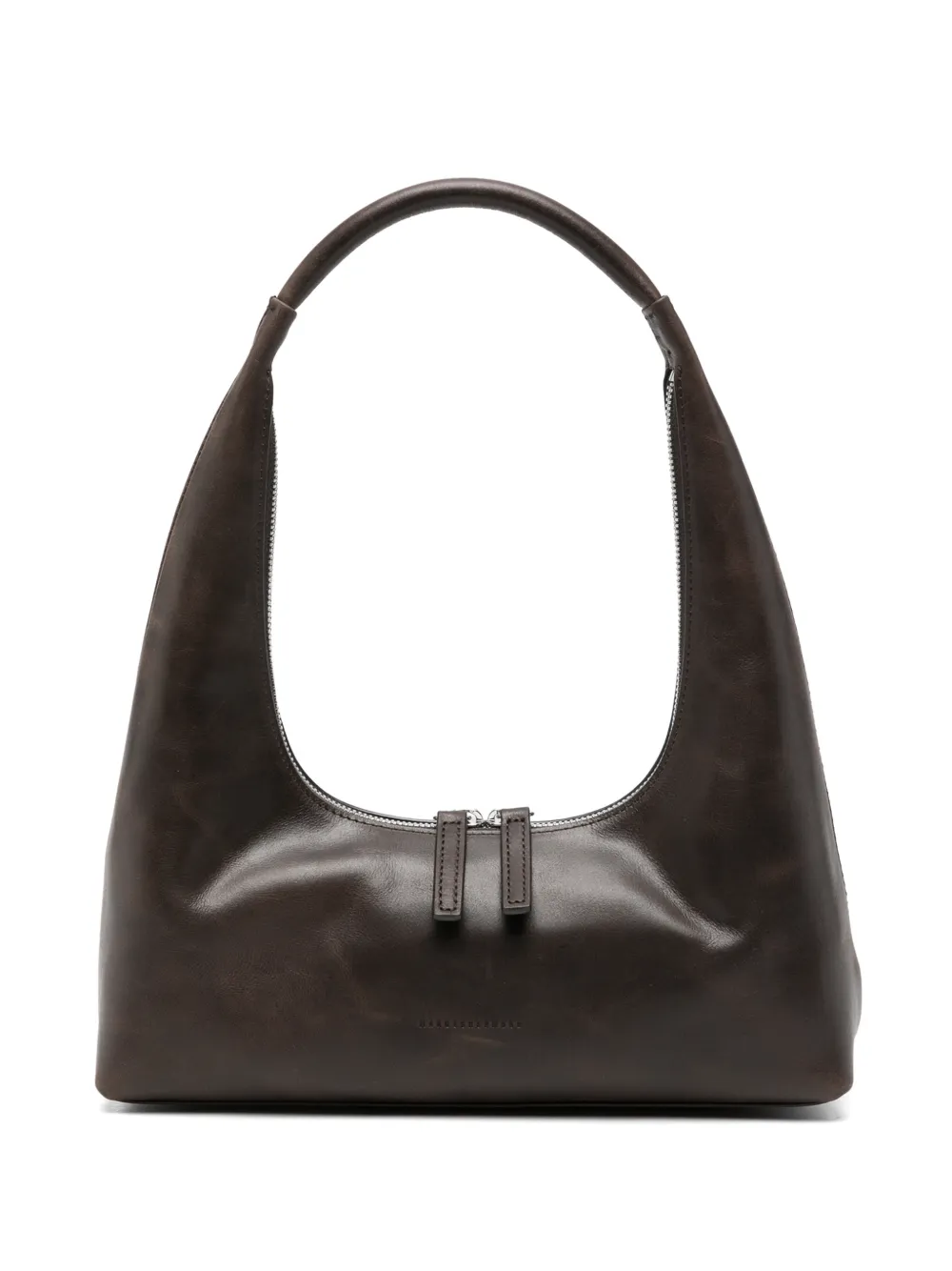 Marge Sherwood logo-detail leather shoulder bag - Marrone