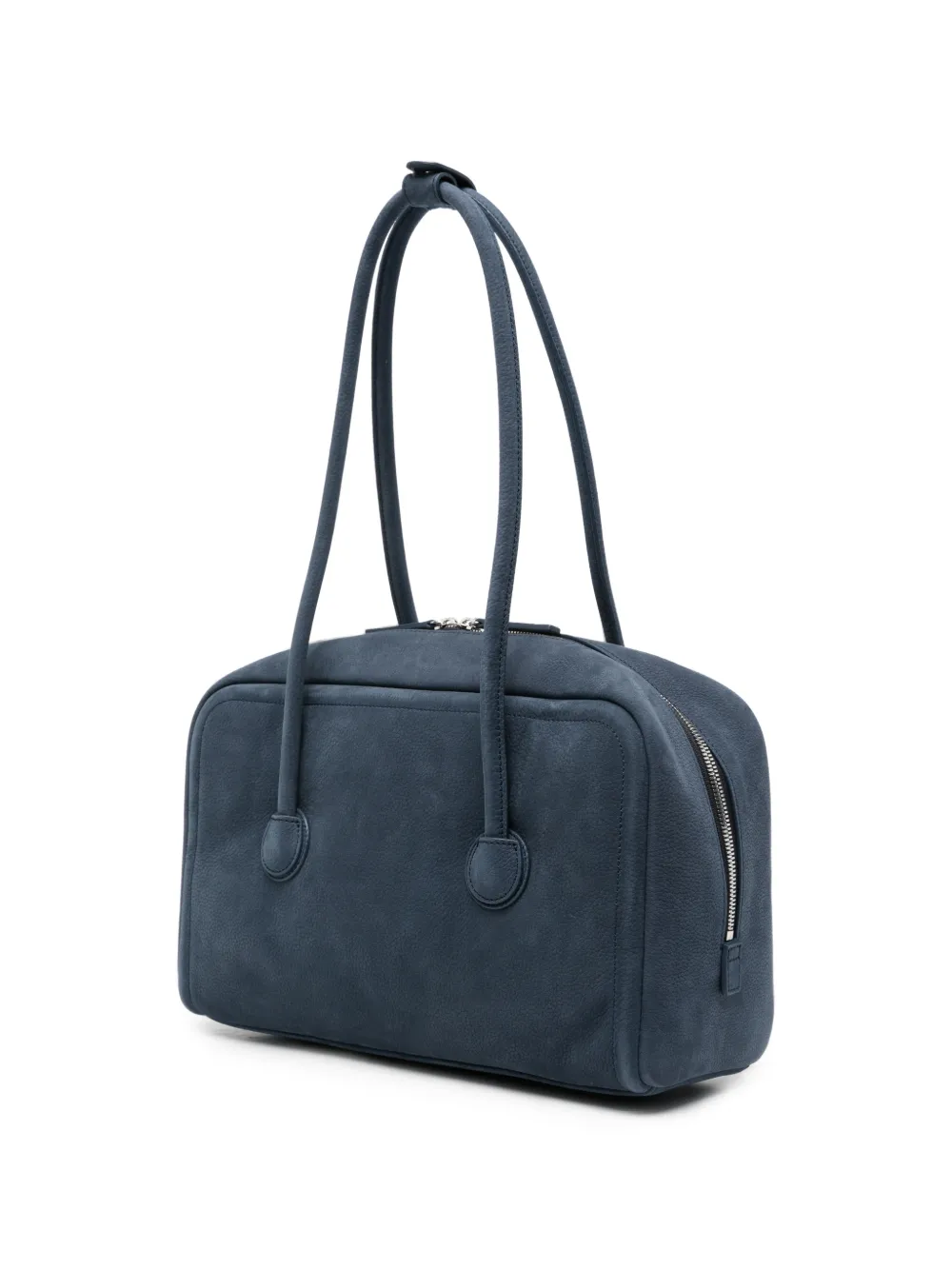 Marge Sherwood Nubuck leren shopper met logo-reliëf Blauw