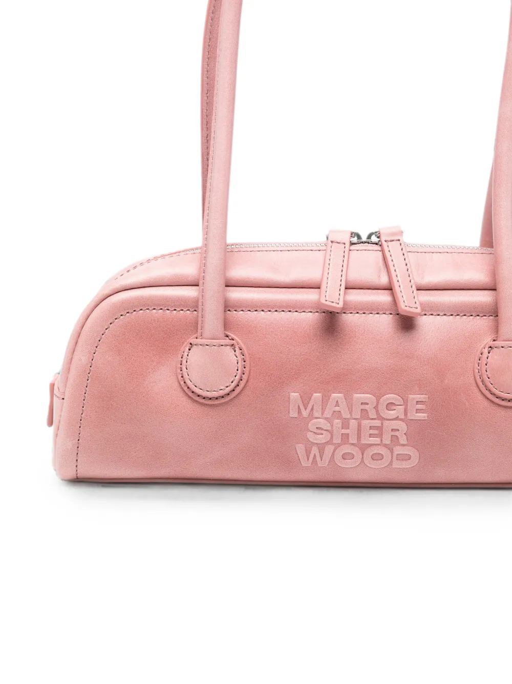 Marge Sherwood Soft Boston EW leren shopper Roze