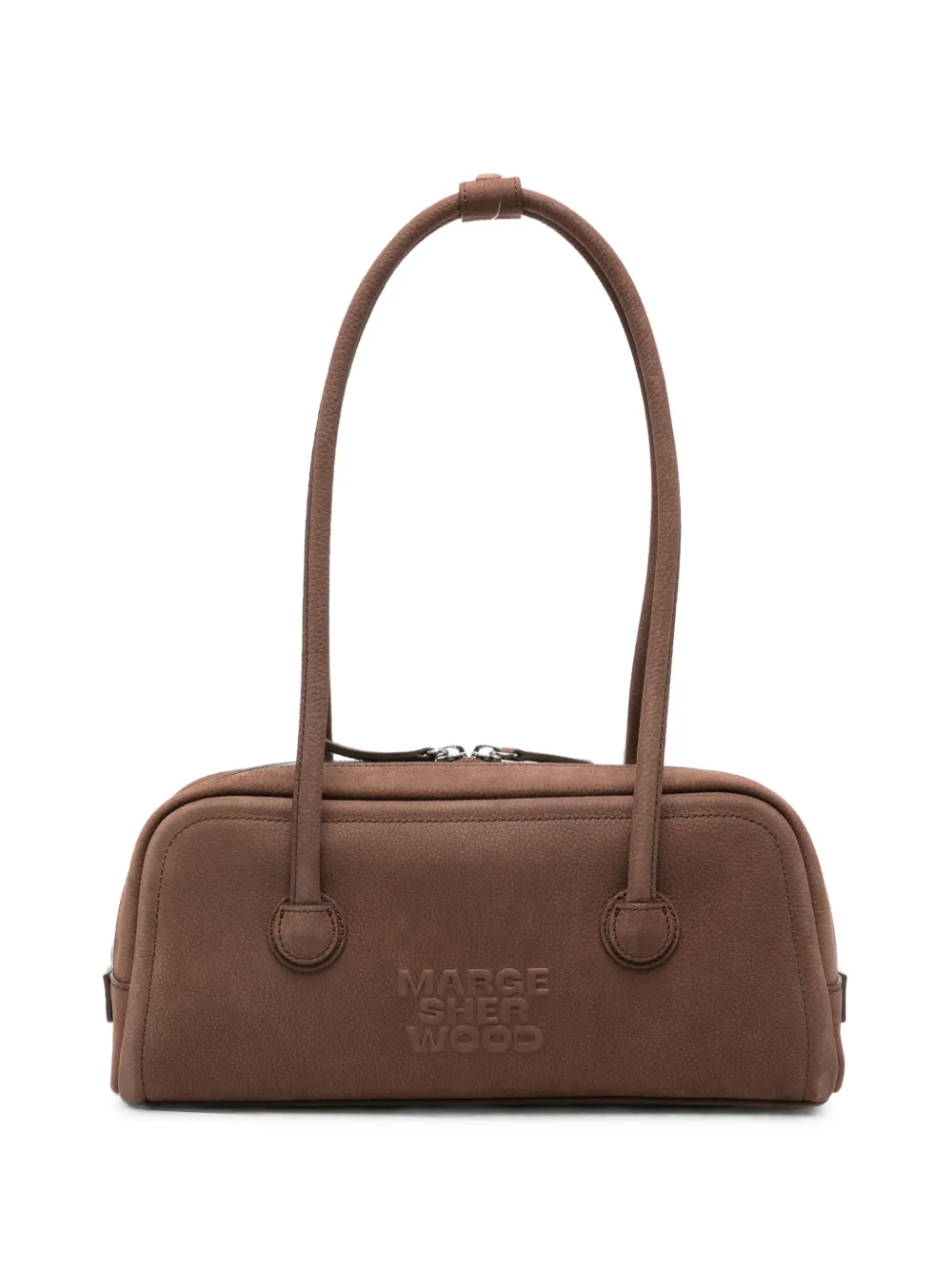 Marge Sherwood logo-debossed shoulder bag - Marrone
