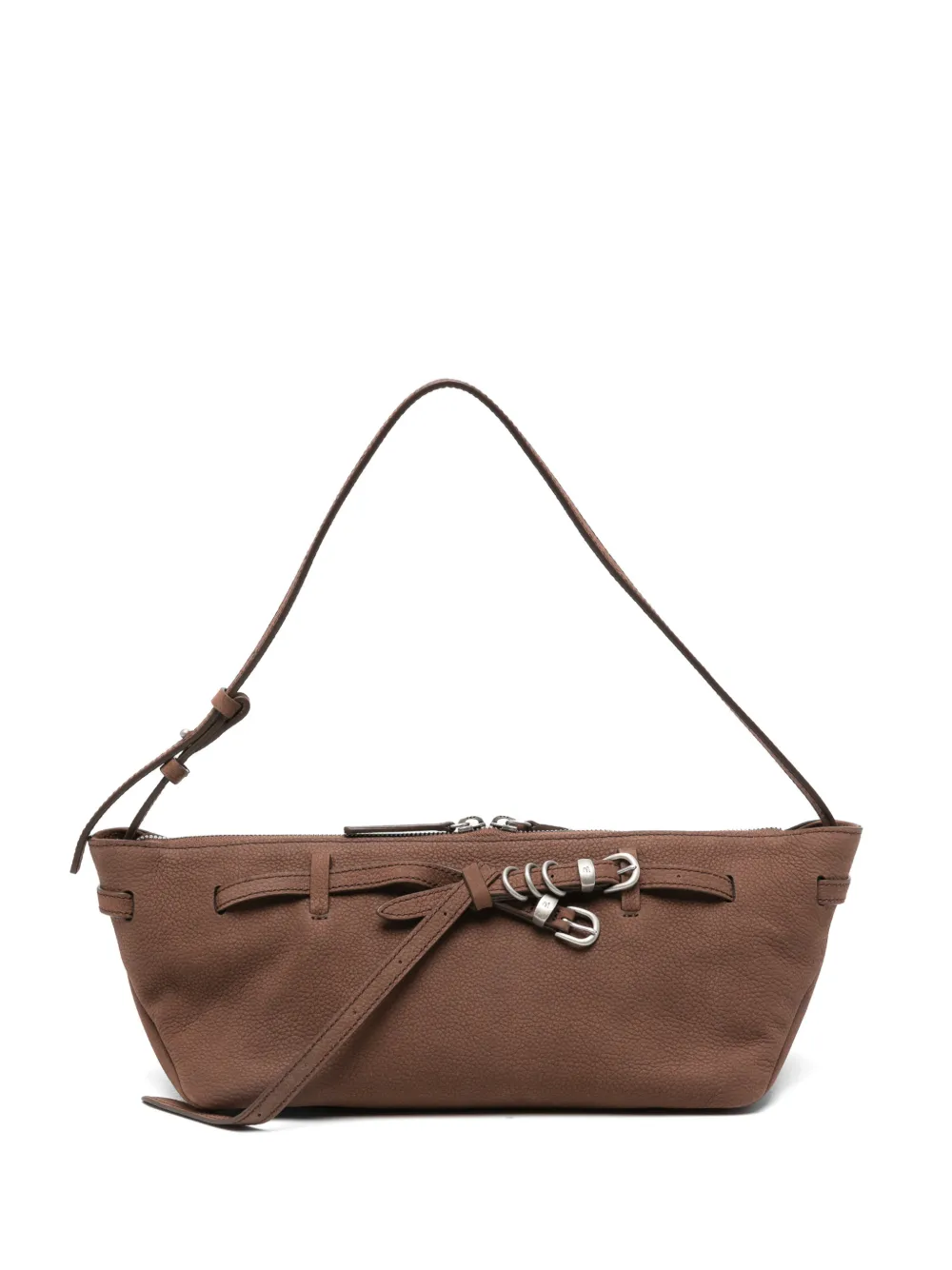 Marge Sherwood Grandma Used leather tote bag - Marrone