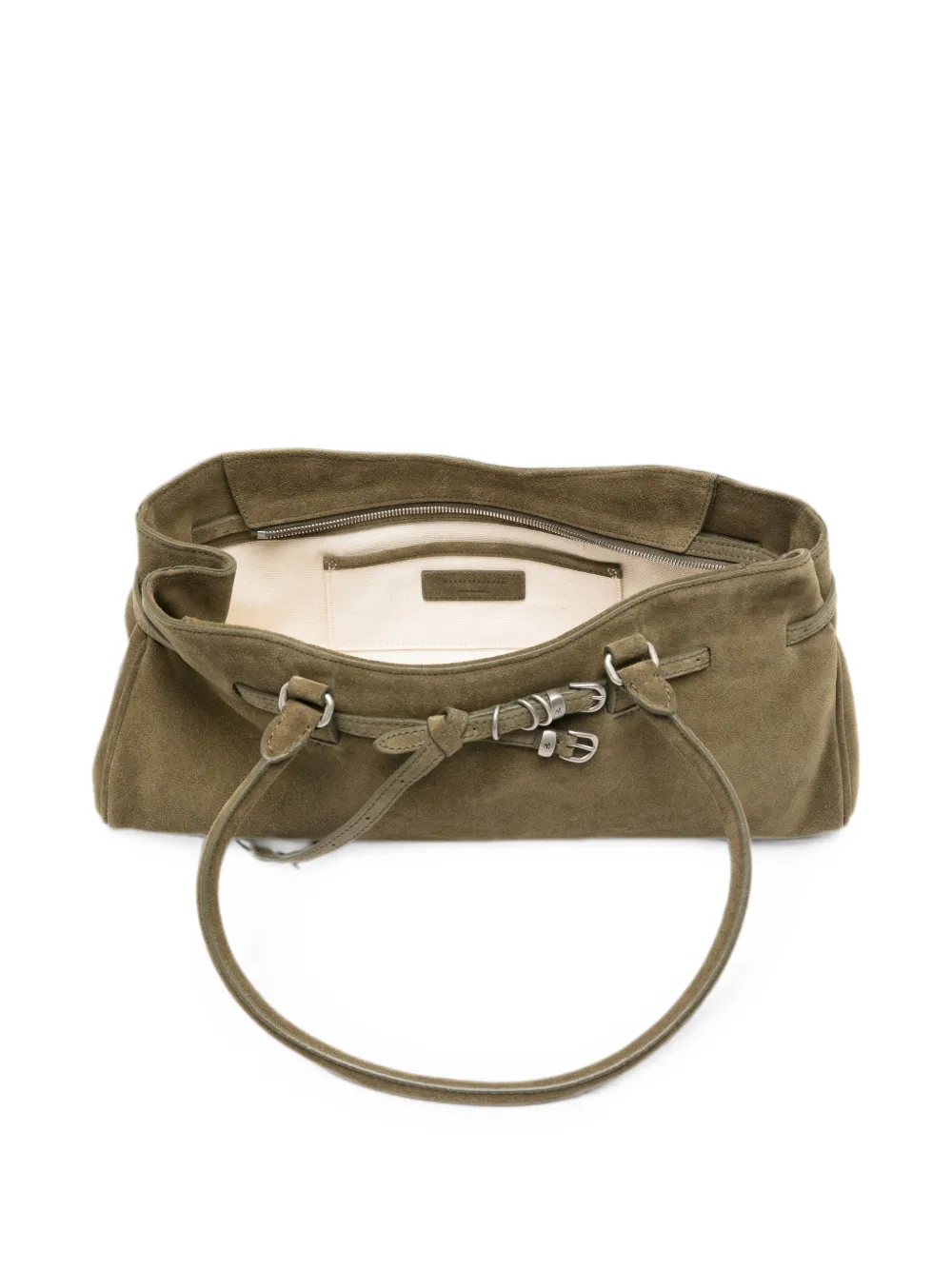 Marge Sherwood Grandma Used shopper met gespdetail Groen