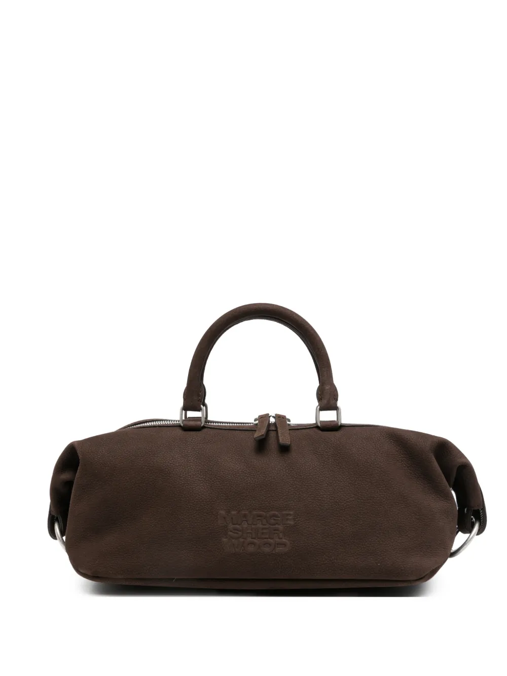 Marge Sherwood Dumpling logo-embossed tote bag - Marrone