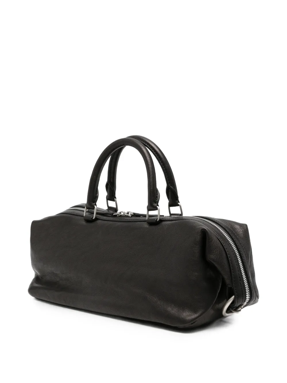 Marge Sherwood Leren shopper met logo-reliëf Zwart