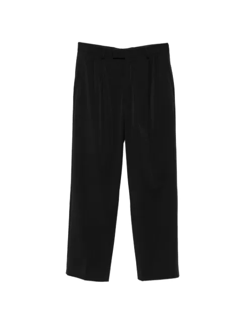 Karl Lagerfeld pleated logo-patch trousers
