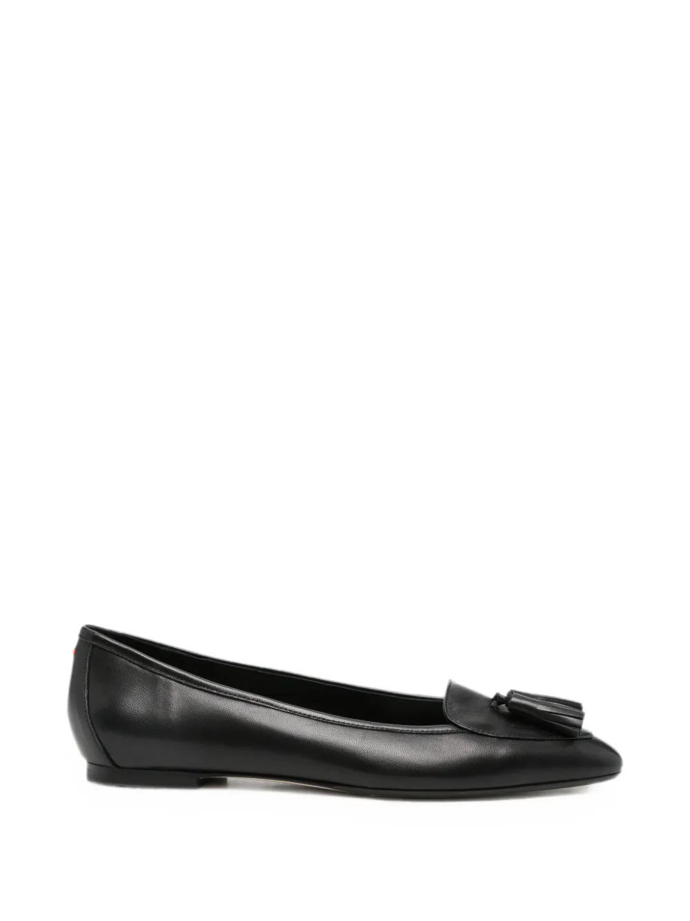 Aeyde tassel-detail leather ballet flats - Nero