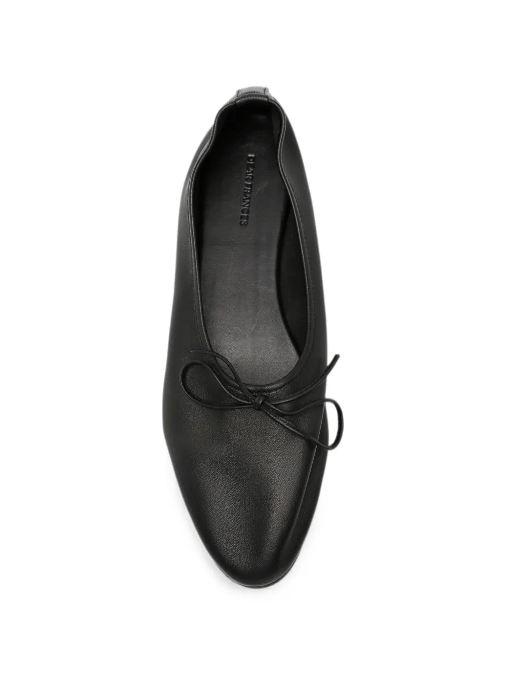 Dear Frances bow-detail ballet flats Zwart