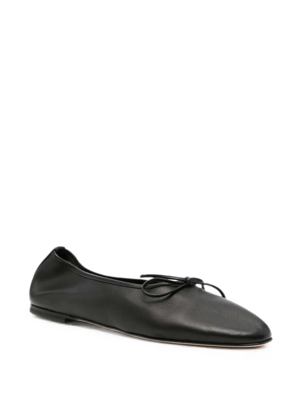 Dear Frances bow-detail ballet flats Zwart