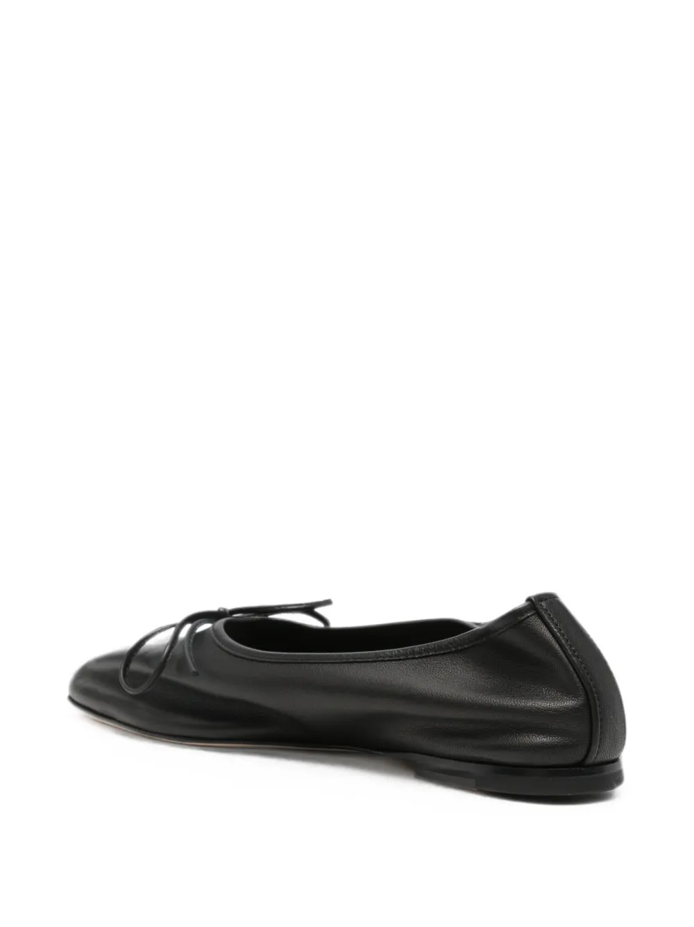 Dear Frances bow-detail ballet flats Zwart