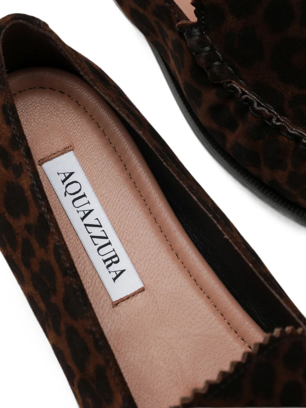 Aquazzura leopard-print loafers Bruin