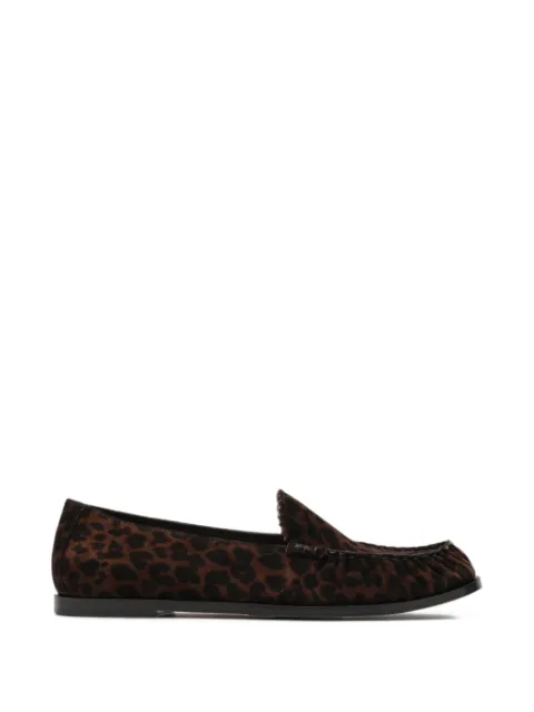 Aquazzura leopard-print loafers