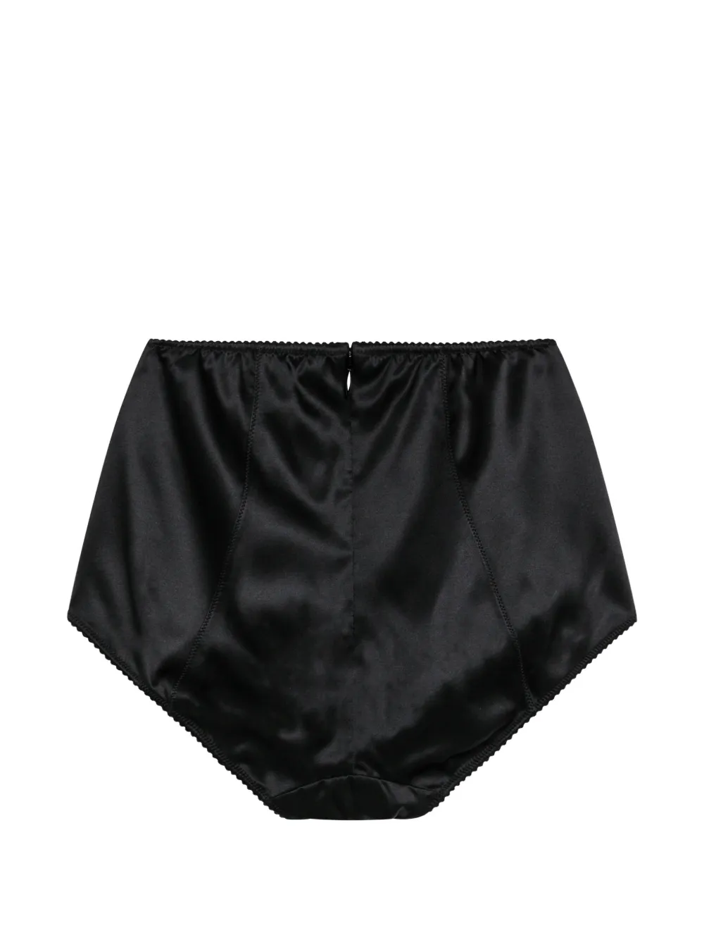 Dolce & Gabbana High-waist shorts met satijnen afwerking Zwart