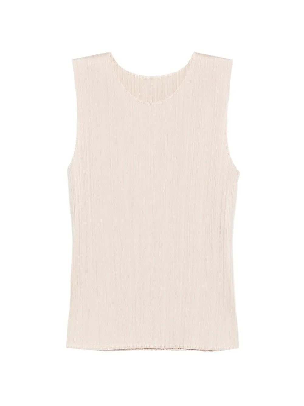 Pleats Please Issey Miyake pleated top - Nude
