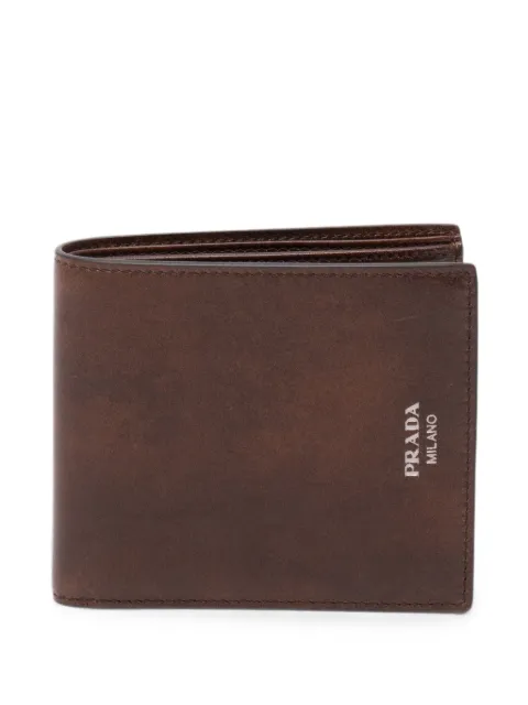 Prada logo-print leather wallet