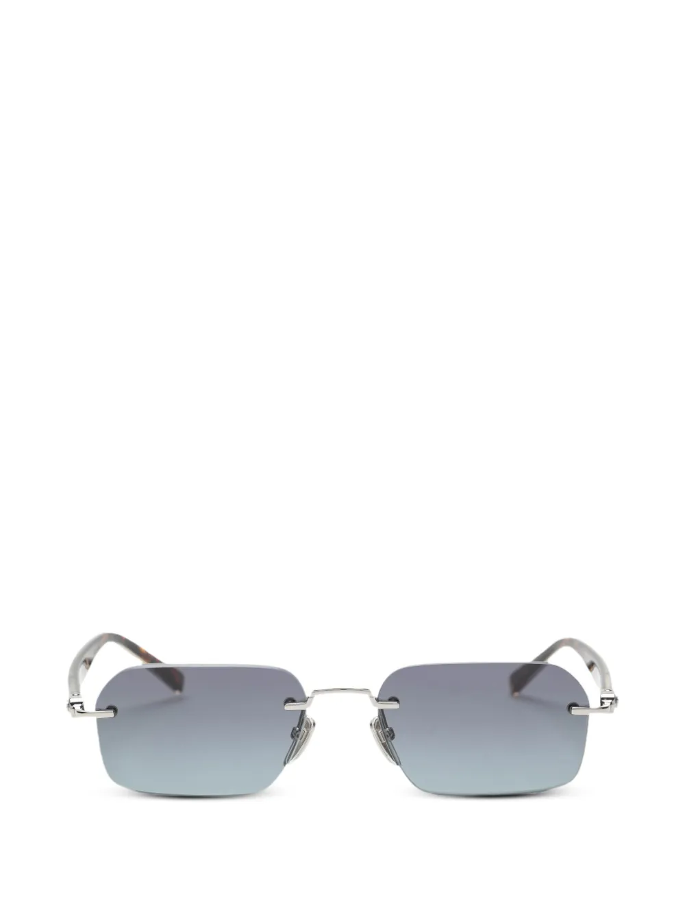 Gucci Eyewear Rahmenlose Sonnenbrille mit GG-Logo - Silber