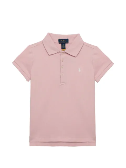 POLO RALPH LAUREN KIDS logo-embroidered piqué polo shirt