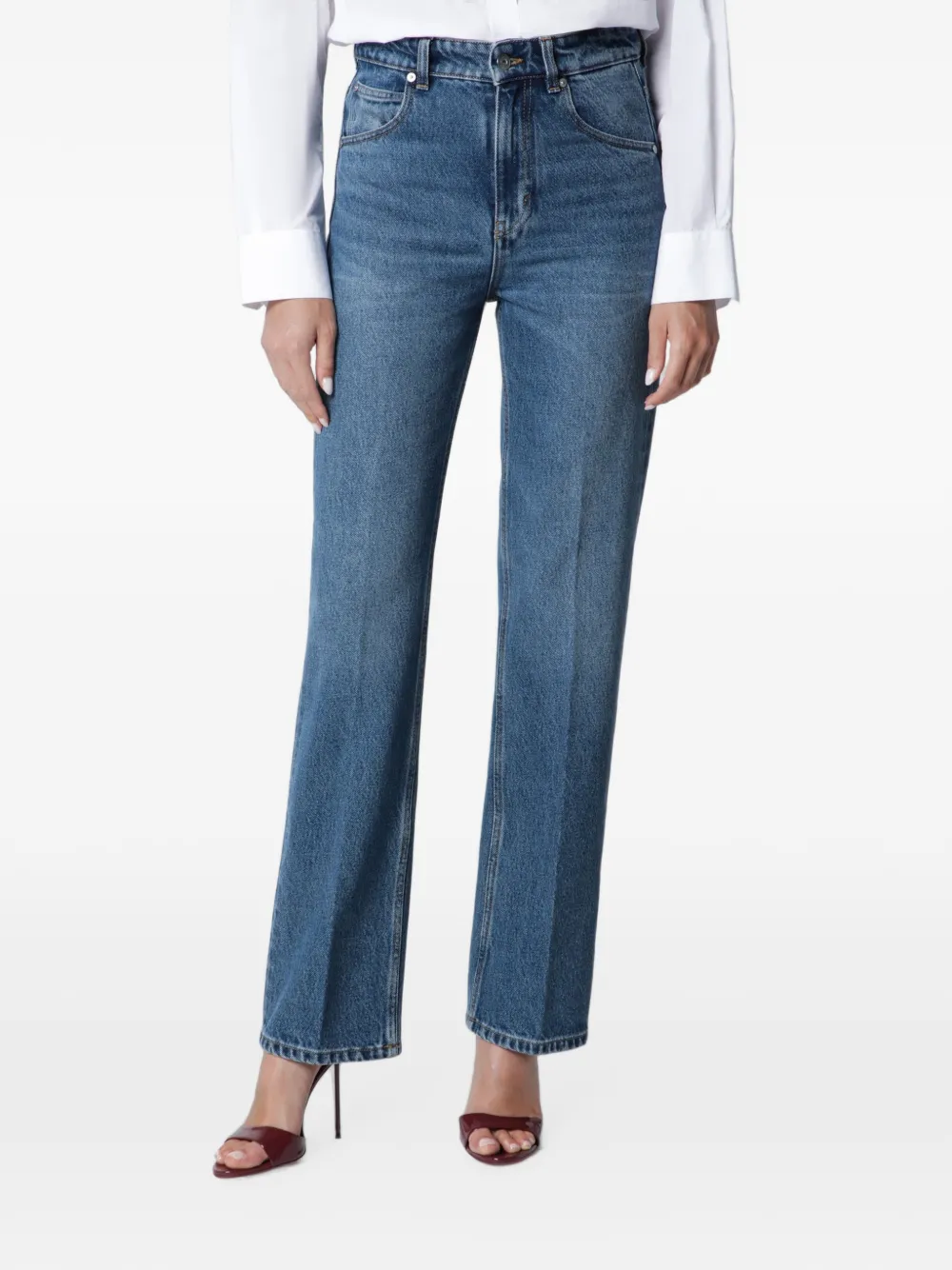 Victoria Beckham Julia high-rise jeans - Blau