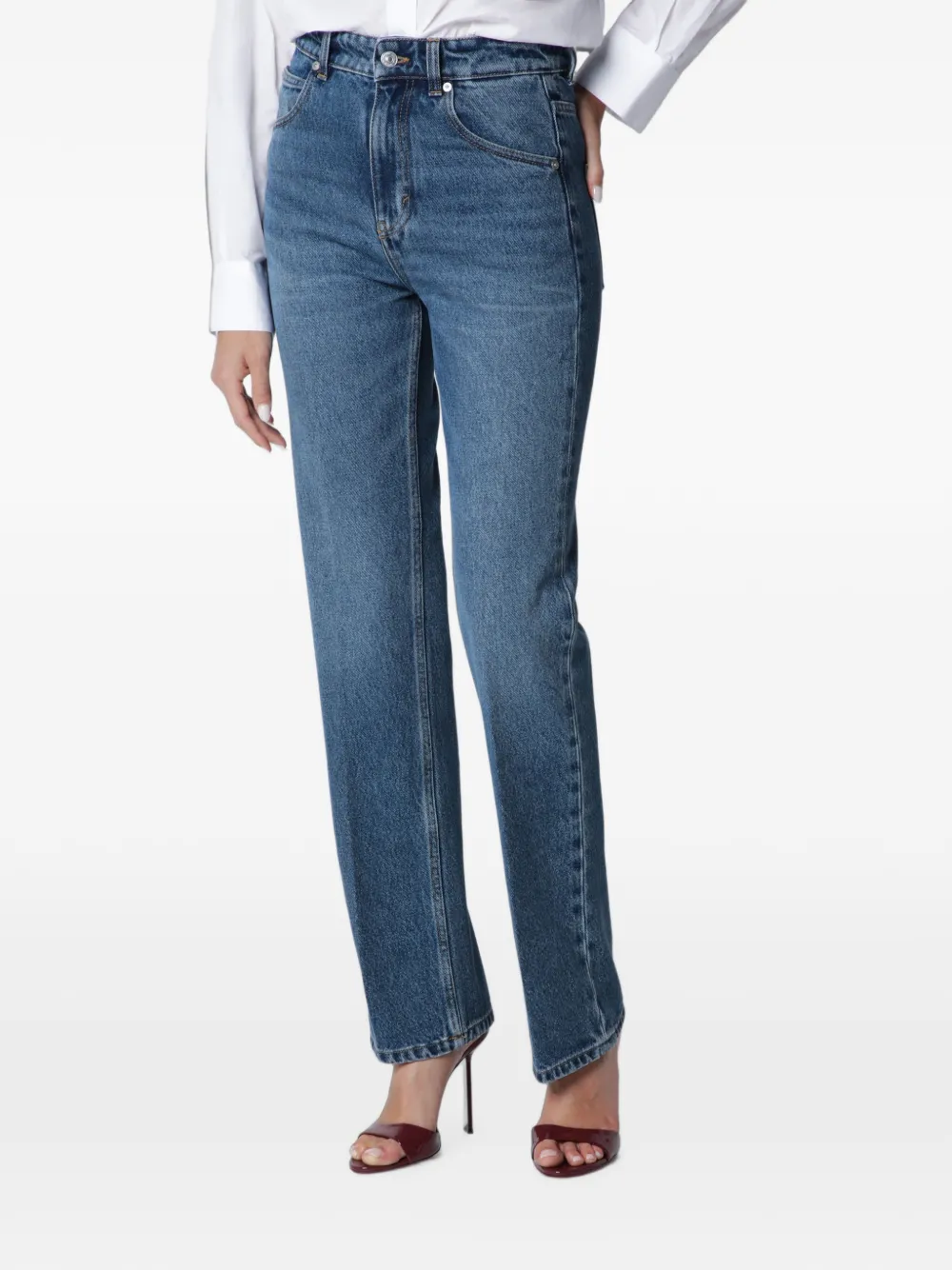 Victoria Beckham Julia high-waist jeans Blauw