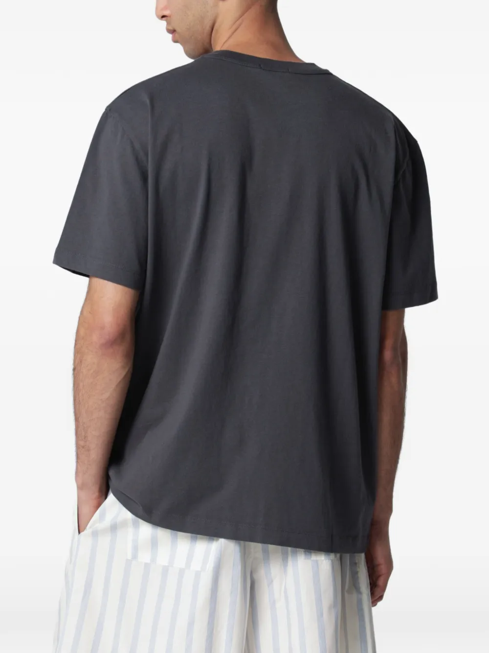TEKLA T-shirt met ronde hals Grijs