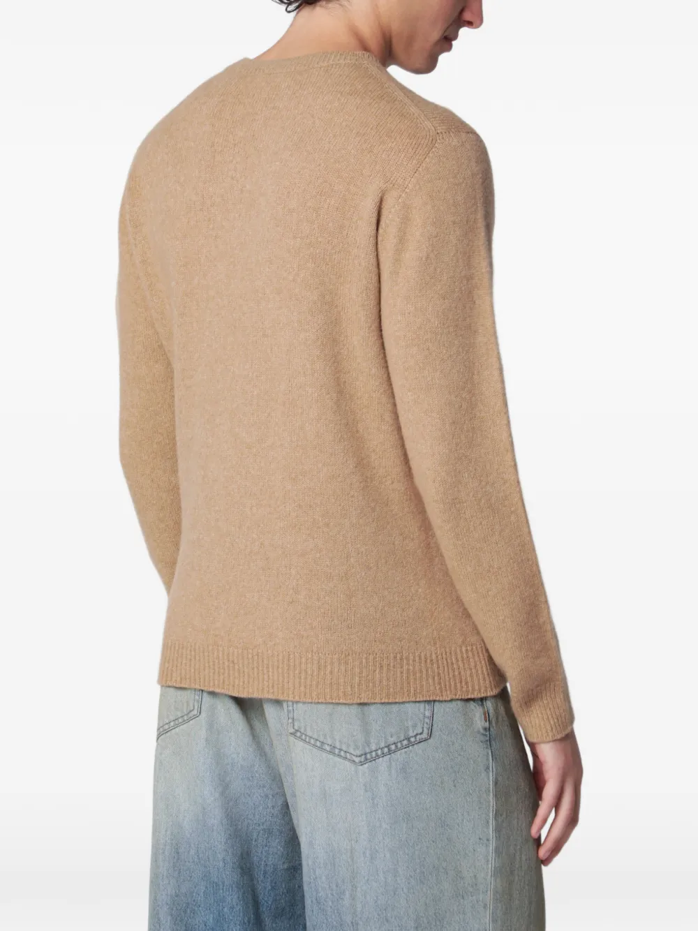 Roberto Collina Fijngebreide trui Beige