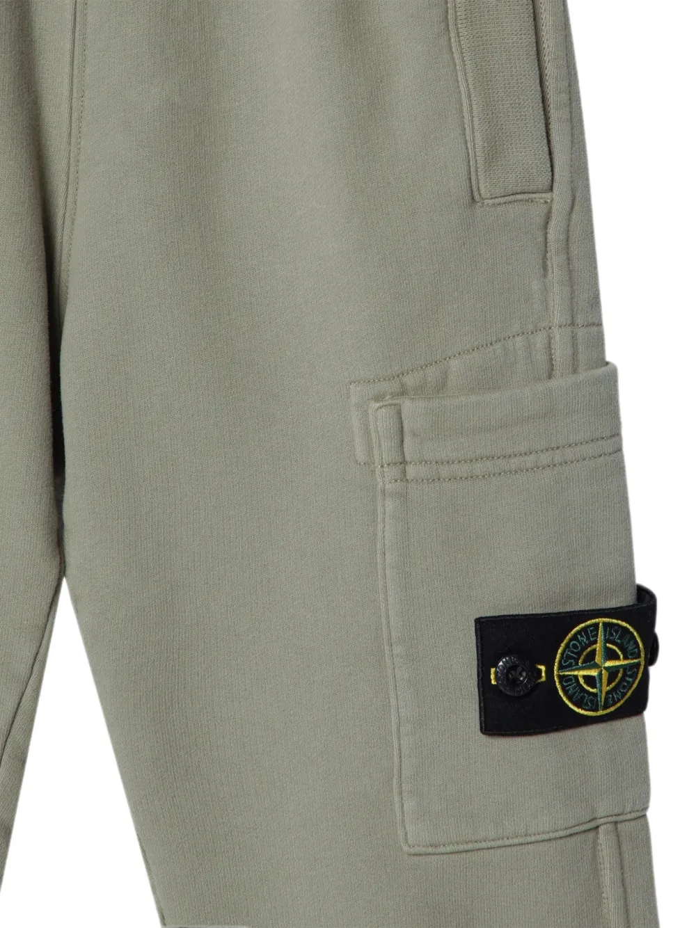 Stone Island Junior Trainingsbroek met logopatch Groen