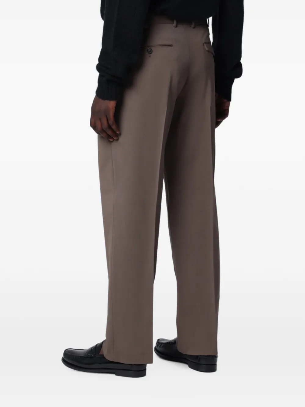 PT Torino Geplooide pantalon Bruin